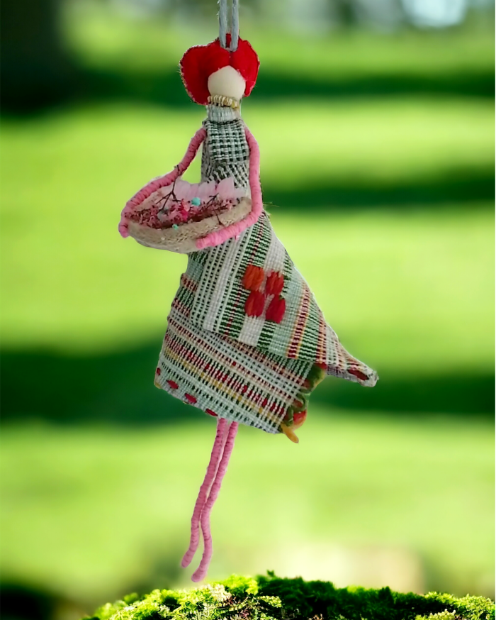 Red woven art!